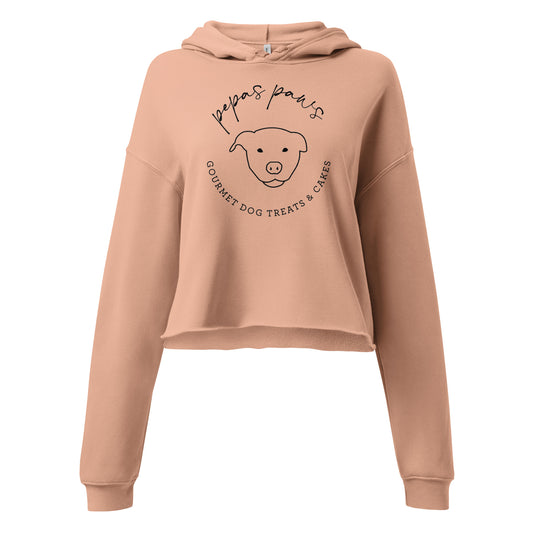 Pepas Paws Logo Crop Hoodie